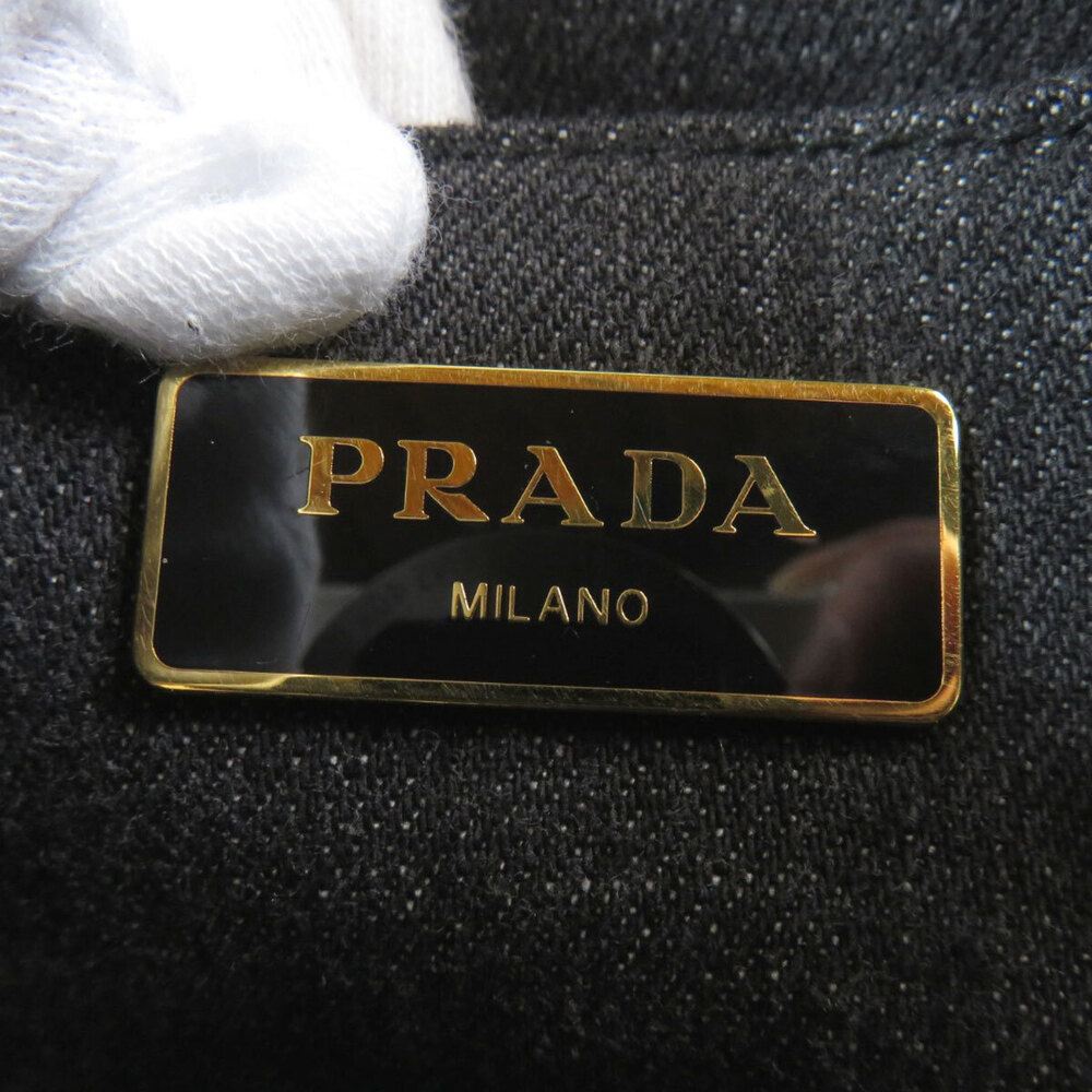 Prada Canapa Tote Bag Denim - Picture 6 of 11
